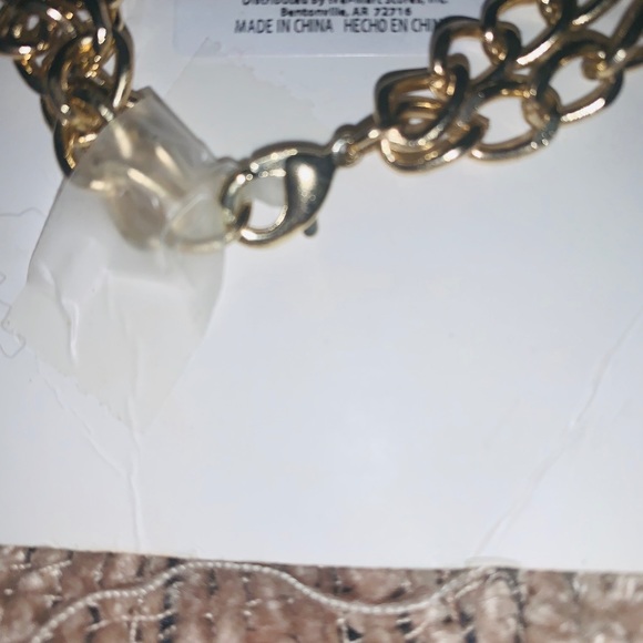 Mint/Gold bling necklace - Picture 3 of 3